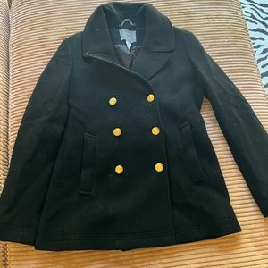 J. Crew. Stadium Cloth Nello Gori. Pea coat. Size 8